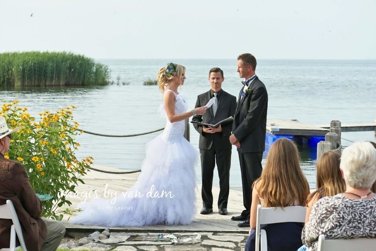 collingwood wedding photographer, waterfront wedding on georgian bay